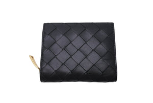 BOTTAGA VENETA ボッテガヴェネタ leather wallet レザー 二つ折り財布 イントレチャートレザー 美品 中古 4c071656