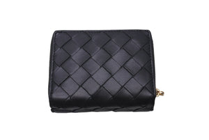 BOTTAGA VENETA ボッテガヴェネタ leather wallet レザー 二つ折り財布 イントレチャートレザー 美品 中古 4c071656