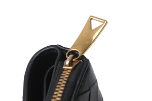 BOTTAGA VENETA ボッテガヴェネタ leather wallet レザー 二つ折り財布 イントレチャートレザー 美品 中古 4c071656