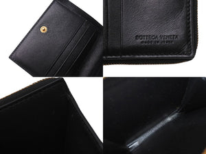 BOTTAGA VENETA ボッテガヴェネタ leather wallet レザー 二つ折り財布 イントレチャートレザー 美品 中古 4c071656