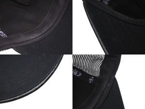 CHROME HEARTS クロムハーツトラッカーキャップ クロスパッチ セメタリー クロスボール シルバー 925 ブラック 美品 中古 4c071659