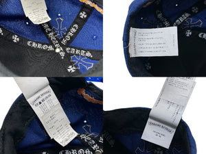CHROME HEARTS クロムハーツ キャップ ベースボールキャップ クロスパッチ CHロゴ刺繍 シルバー 925 ブルー オレンジ 美品 中古 4c071660