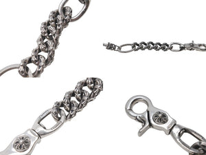 CHROME HEARTS クロムハーツ ダガーチャーム キーリング 重量約73.3g シルバー925 5リンク STERLING刻印 美品 中古 4c071662