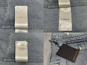 新品未使用 LOUIS VUITTON ルイヴィトン 1AGING モノグラムデニム ダメージ ジャケット RM251MM PNB HSA18W サイズ48 中古 4c071663