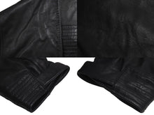 Load image into Gallery viewer, SEAN JOHN ショーンジョン レザーコート サイズ3XL ブラック レザー ファー ロゴ エンボス加工 美品 中古 4c071676