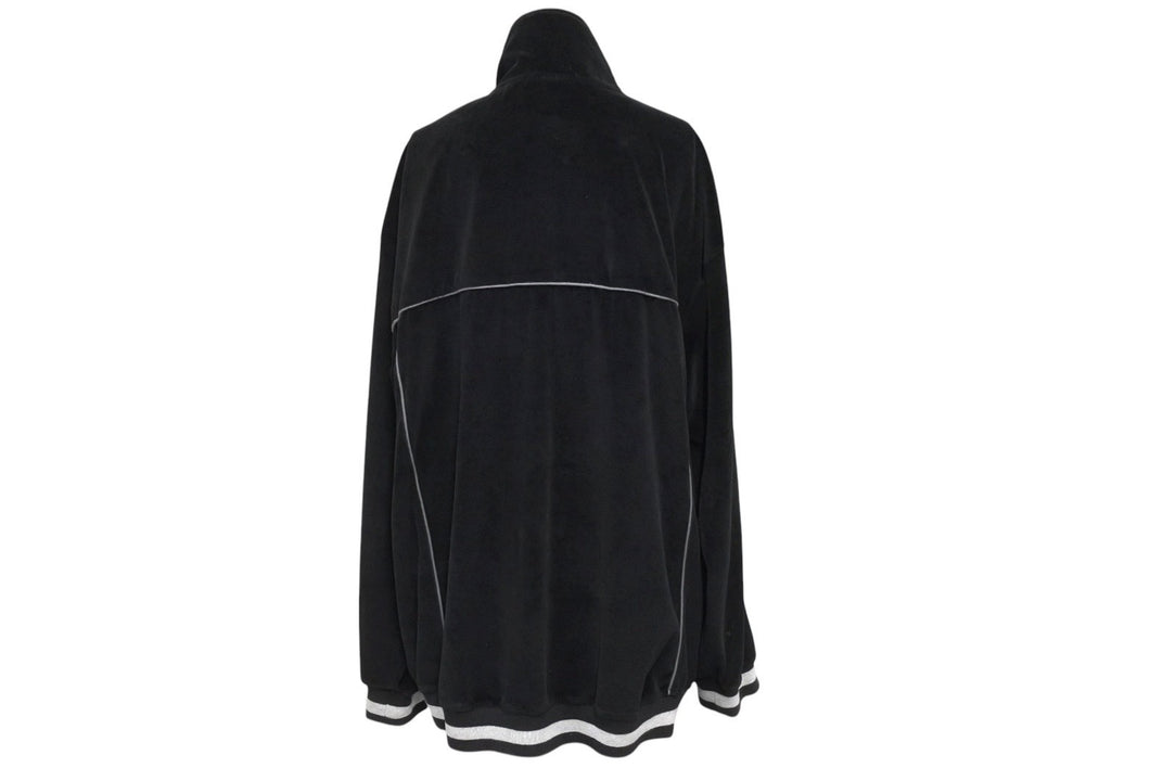 SEAN JOHN ショーンジョン veroa jacket ベロアトラック ジャケット サイズ XL ブラック コットン 美品 中古 4c071677