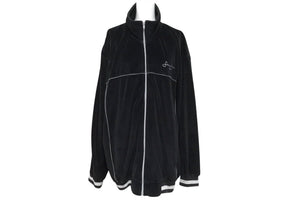 SEAN JOHN ショーンジョン veroa jacket ベロアトラック ジャケット サイズ XL ブラック コットン 美品 中古 4c071677