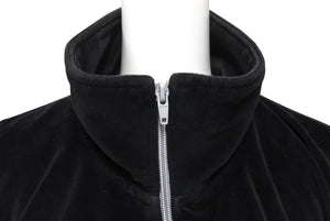 SEAN JOHN ショーンジョン veroa jacket ベロアトラック ジャケット サイズ XL ブラック コットン 美品 中古 4c071677