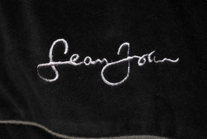 SEAN JOHN ショーンジョン veroa jacket ベロアトラック ジャケット サイズ XL ブラック コットン 美品 中古 4c071677
