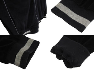 SEAN JOHN ショーンジョン veroa jacket ベロアトラック ジャケット サイズ XL ブラック コットン 美品 中古 4c071677