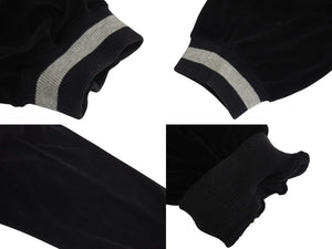 SEAN JOHN ショーンジョン veroa jacket ベロアトラック ジャケット サイズ XL ブラック コットン 美品 中古 4c071677