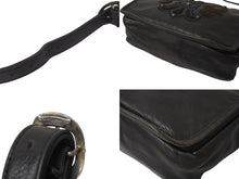 Load image into Gallery viewer, 極美品 CHROME HEARTS クロムハーツ メッセンジャーバッグ BAG-MAIL BS FLR BSフレア ブラウン シルバー ブラック レザー 中古 4c071678
