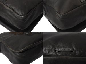 極美品 CHROME HEARTS クロムハーツ メッセンジャーバッグ BAG-MAIL BS FLR BSフレア ブラウン シルバー ブラック レザー 中古 4c071678