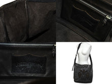 Load image into Gallery viewer, 極美品 CHROME HEARTS クロムハーツ メッセンジャーバッグ BAG-MAIL BS FLR BSフレア ブラウン シルバー ブラック レザー 中古 4c071678