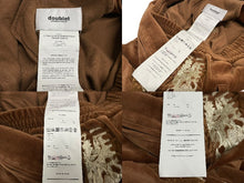 Load image into Gallery viewer, DOUBLET ダブレット LINED CHAOS EMBROIDERY TRACK PANTS カオス トラックパンツ キャメル サイズ M 美品 中古 4c071689