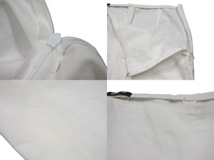 JIL SANDER NAVY ジルサンダー ネイビー White Pants ホワイトパンツ レディース サイズ 36 コットン 美品 中古 4c071714