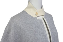 画像をギャラリービューアに読み込む, SACAI サカイ 14-00617M CARDIGAN カーディガン Vネック サイズ1 ライトグレー コットン100% 良品 中古 4c071715 