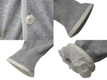 画像をギャラリービューアに読み込む, SACAI サカイ 14-00617M CARDIGAN カーディガン Vネック サイズ1 ライトグレー コットン100% 良品 中古 4c071715 