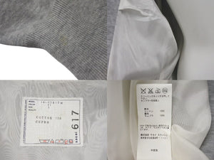SACAI サカイ 14-00617M CARDIGAN カーディガン Vネック サイズ1 ライトグレー コットン100% 良品 中古 4c071715 