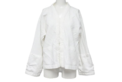 COMME DES GARCONS コムデギャルソン JACKET ジャケット レディース XS ホワイト ポリエステル RI-J027 美品 中古 4c071722
