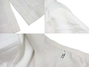 COMME DES GARCONS コムデギャルソン JACKET ジャケット レディース XS ホワイト ポリエステル RI-J027 美品 中古 4c071722