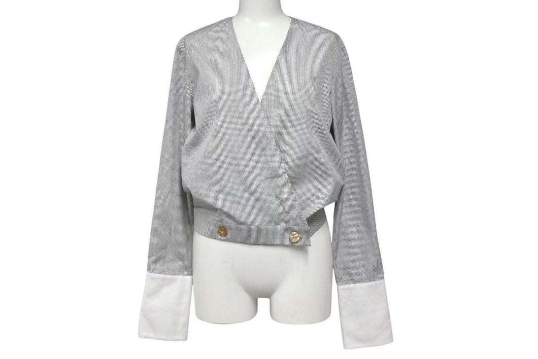 極美品 MONOGRAPHIE モノグラフィー check shirt チェックシャツ レディース サイズ XS コットン 100% 中古 4c071725