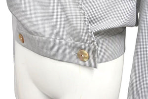 極美品 MONOGRAPHIE モノグラフィー check shirt チェックシャツ レディース サイズ XS コットン 100% 中古 4c071725