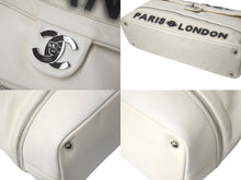 Load image into Gallery viewer, 新品同様 CHANEL シャネル パリスロンドン チェーンショルダーバッグ ターンロック ホワイト 12番台 シルバー金具 中古 4c071735