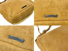 Load image into Gallery viewer, CHROME HEARTS クロムハーツ ムートン ソフトショルダーバッグ ダガージップ ベージュ シルバー925 美品 中古 4c071736