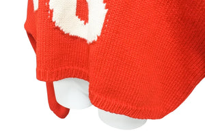 RAF SIMONS ラフシモンズ Virgin Wool Oversized RS Sweater オーバーサイズ セーター レッド XS 美品 中古 4c071743