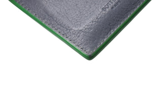 BOTTEGAVENETA ボッテガヴェネタ カセット クレジット カードケース サンダー グレー グリーン レザー 649597V1Q741045 美品 中古 4c071751