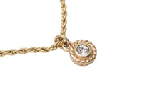 Load image into Gallery viewer, CHRISTIAN DIOR クリスチャンディオール ラインストーン ネックレス アクセサリー GP ゴールド 9g 美品 中古 4c071758