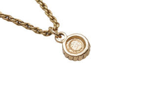 CHRISTIAN DIOR クリスチャンディオール ラインストーン ネックレス アクセサリー GP ゴールド 9g 美品 中古 4c071758