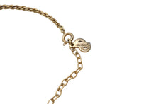 Load image into Gallery viewer, CHRISTIAN DIOR クリスチャンディオール ラインストーン ネックレス アクセサリー GP ゴールド 9g 美品 中古 4c071758