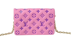 新品同様品 LOUIS VUITTON ルイヴィトン ポシェットクッサン ピンクショルダーバッグ M80745 モノグラム 中古 4c071760