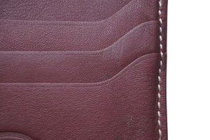 TOD`S トッズ カードケース パスケース 名刺入れ レザー 革 ボルドー ワインレッド 美品 中古 4c071797