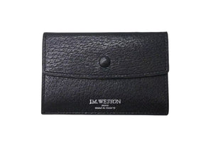 J.M.WESTON ジェイエムウエストン カードケース 名刺入れ パスケース レザー ブラック 美品 中古 4c071798