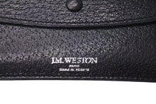 Load image into Gallery viewer, J.M.WESTON ジェイエムウエストン カードケース 名刺入れ パスケース レザー ブラック 美品 中古 4c071798