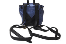 Load image into Gallery viewer, CHROME HEARTS クロムハーツ IGGY MINI イギー ミニ ダガー付き バックパック レザー シルバー925 ブルー 美品 中古 4c071820
