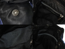 Load image into Gallery viewer, CHROME HEARTS クロムハーツ IGGY MINI イギー ミニ ダガー付き バックパック レザー シルバー925 ブルー 美品 中古 4c071820