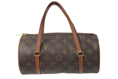 LOUIS VUITTON ルイヴィトン パピヨン26 ハンドバッグ M51386 モノグラム ブラウン ゴールド金具 美品 中古 4c071828