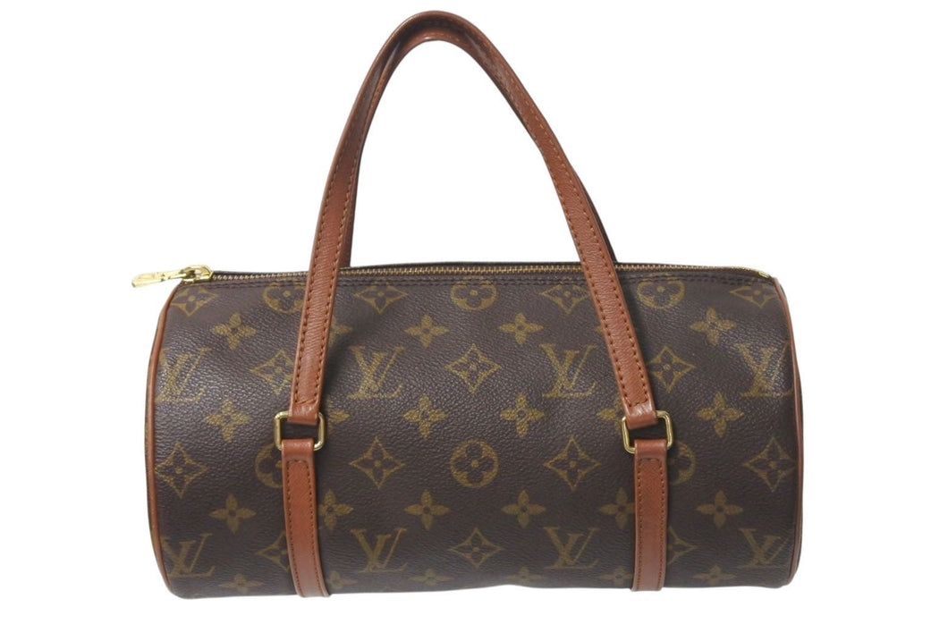 LOUIS VUITTON ルイヴィトン パピヨン26 ハンドバッグ M51386 モノグラム ブラウン ゴールド金具 美品 中古 4c071828