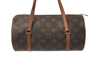LOUIS VUITTON ルイヴィトン パピヨン26 ハンドバッグ M51366 モノグラム ブラウン ゴールド金具 美品 中古 4c071828
