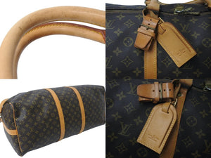 LOUIS VUITTON ルイヴィトン キーポルバンドリエール60 ボストンバッグ M41412 モノグラム PVC ヌメ革 ブラウン 良品 中古 4c071632