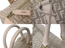 画像をギャラリービューアに読み込む, FENDI フェンディ ミニボストンバッグ ボストンバッグ バッグ キャンバス レザー ベージュ ピンク 2104102047852 美品 中古 4c071880 