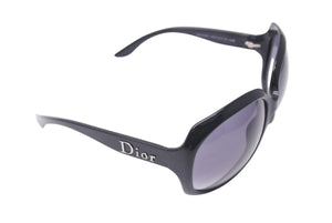 ChristianDior クリスチャンディオール サングラス メガネ DIOR GLOSSY 1 584LF ブラック シルバー金具 62□20 125 美品 中古 4c071903