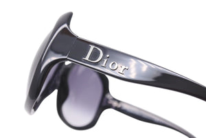 ChristianDior クリスチャンディオール サングラス メガネ DIOR GLOSSY 1 584LF ブラック シルバー金具 62□20 125 美品 中古 4c071903