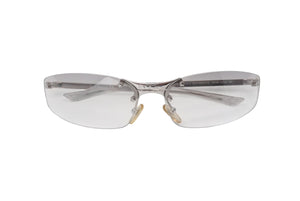 Christian Dior クリスチャンディオール DIOR MINPOP/N メガネ アイウェア リムレス メタル 65□15 120 シルバー 美品 中古 4c071906