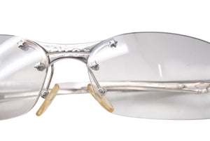 Christian Dior クリスチャンディオール DIOR MINPOP/N メガネ アイウェア リムレス メタル 65□15 120 シルバー 美品 中古 4c071906