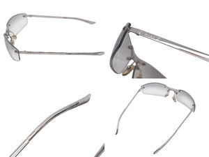 Christian Dior クリスチャンディオール DIOR MINPOP/N メガネ アイウェア リムレス メタル 65□15 120 シルバー 美品 中古 4c071906